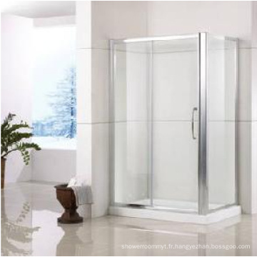 Salle de douche coulissante en alliage d&#39;aluminium de coin (WS-SS810)